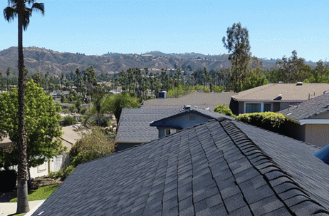 shingle roofing on home